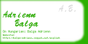 adrienn balga business card